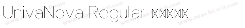 UnivaNova Regular字体转换